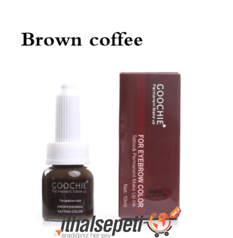 Goochie Microblading Boyası Krem formatı Brown Coffee